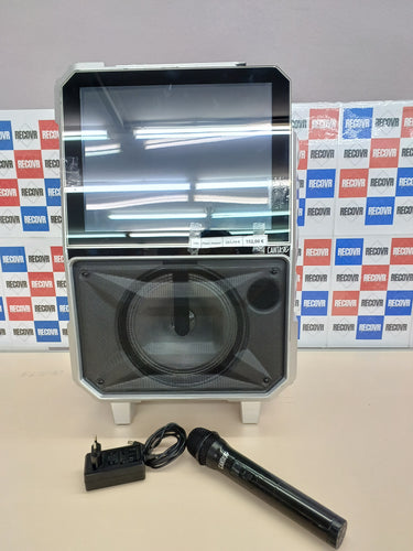 Sistema de audio y vídeo portátil Canta tu karaoke para llevar a cualquier lugar la diversión, se incluye un micrófono inalámbrico, adecuado de 8 a 99 años Giochi Preziosi, CTC06000